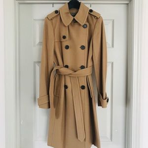 J.Crew Icon Trench Coat in Wool Cashmere Sz2